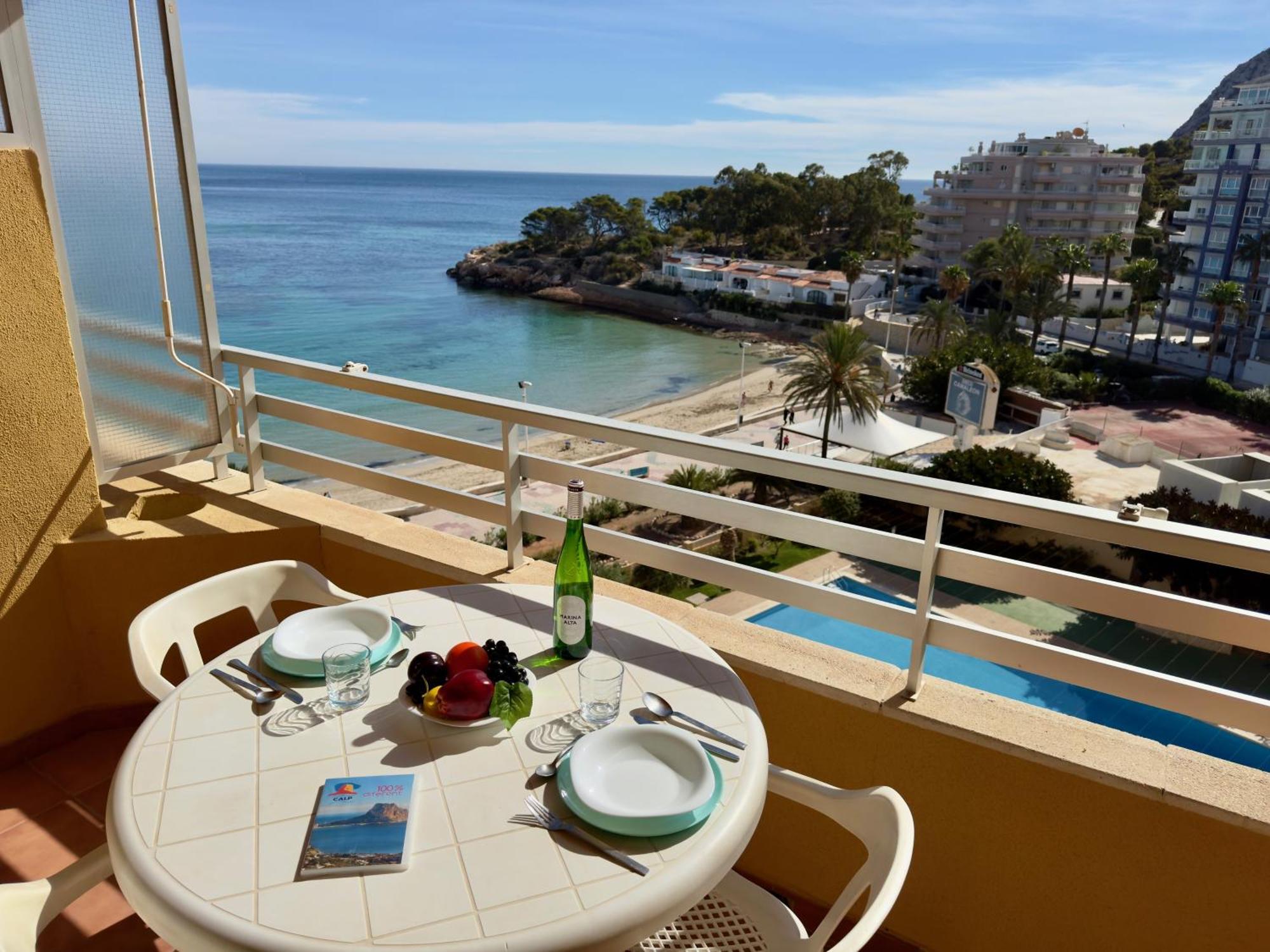 27C Vora 1 Dormitorio Con Vistas Al Mar Y Wifi カルプ エクステリア 写真